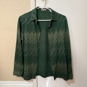 Green wool dress shirt from Paris brand